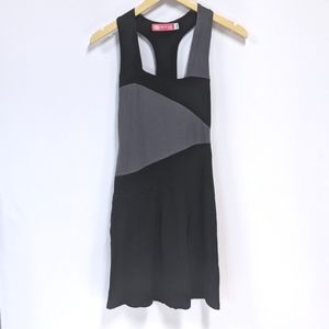 Mid Length Dress, Y-Back Asymmetrical pattern dress, Me to We